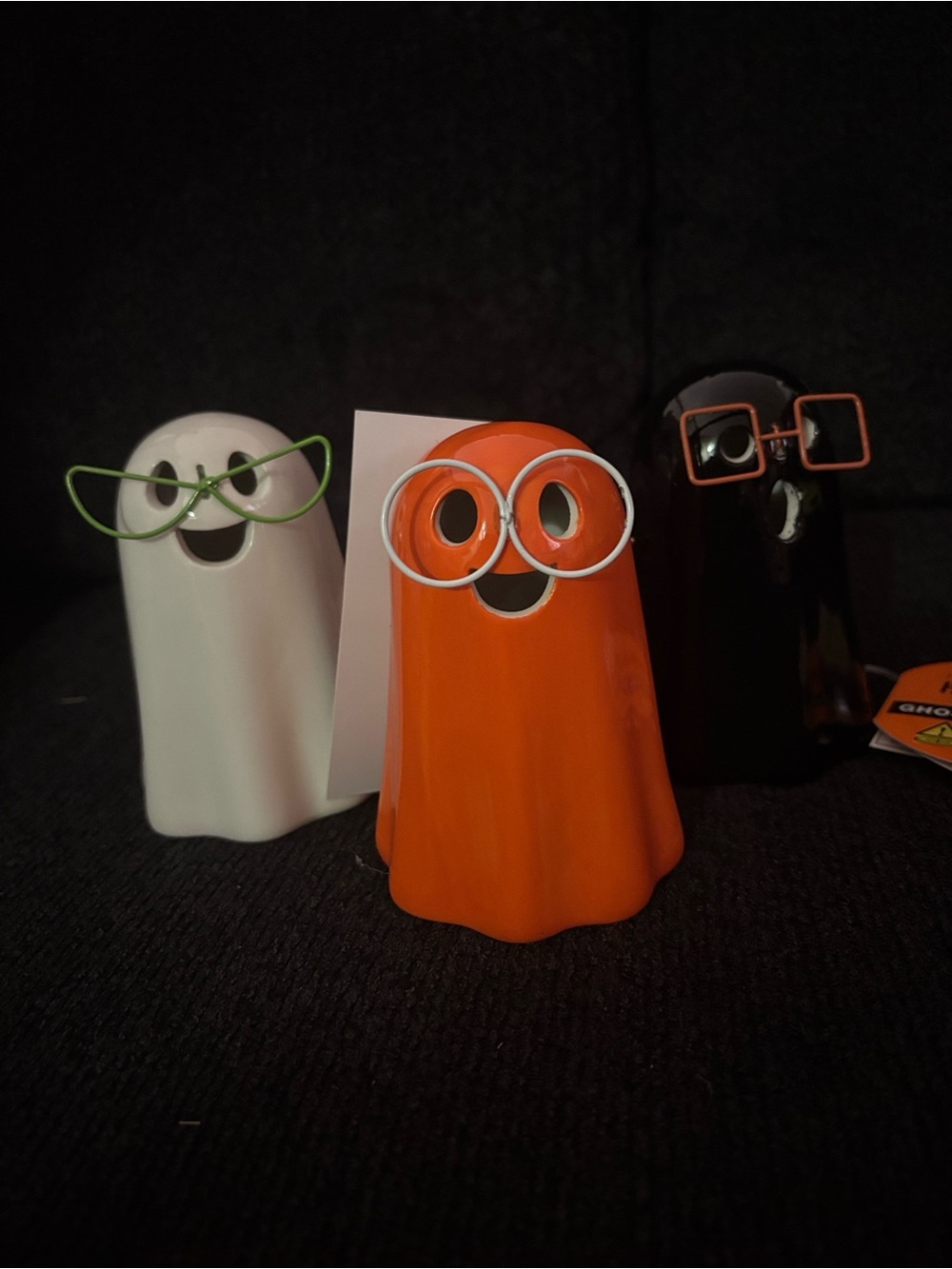 Ghost with glasses Super Cute Light Up Halloween Home Decor